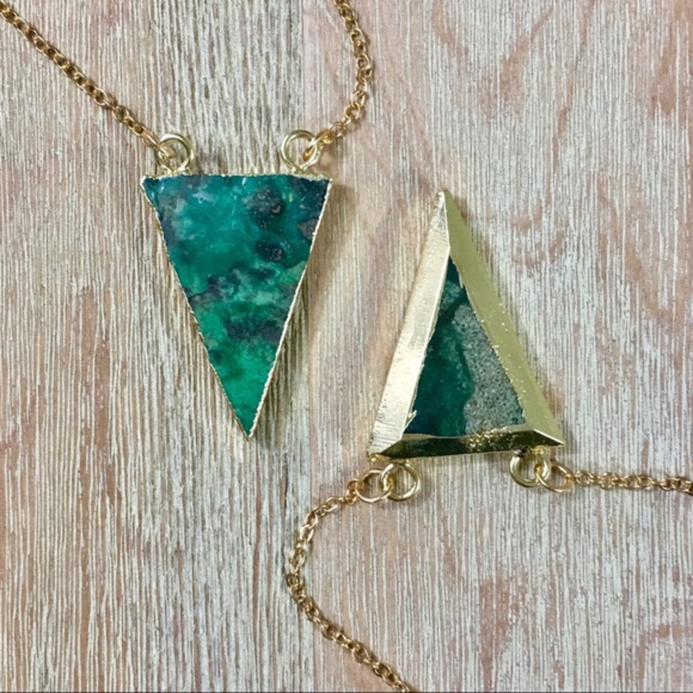 💫🆕 E&L ✨🌙 Chrysoprase Australian Jade Necklace - Picture 3 of 8